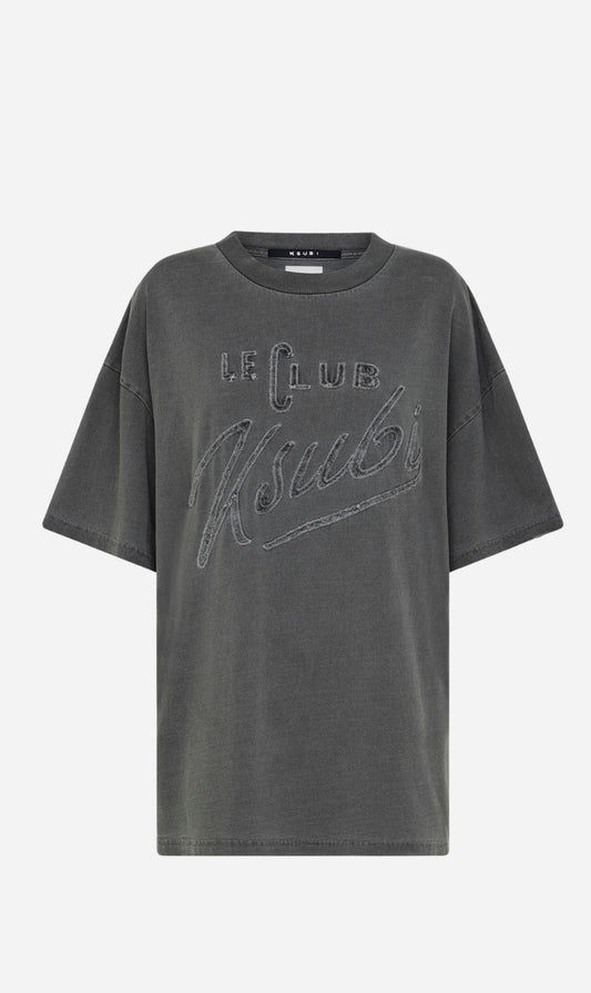 Ksubi | Le Club Boyfriend Ss Tee - Charcoal