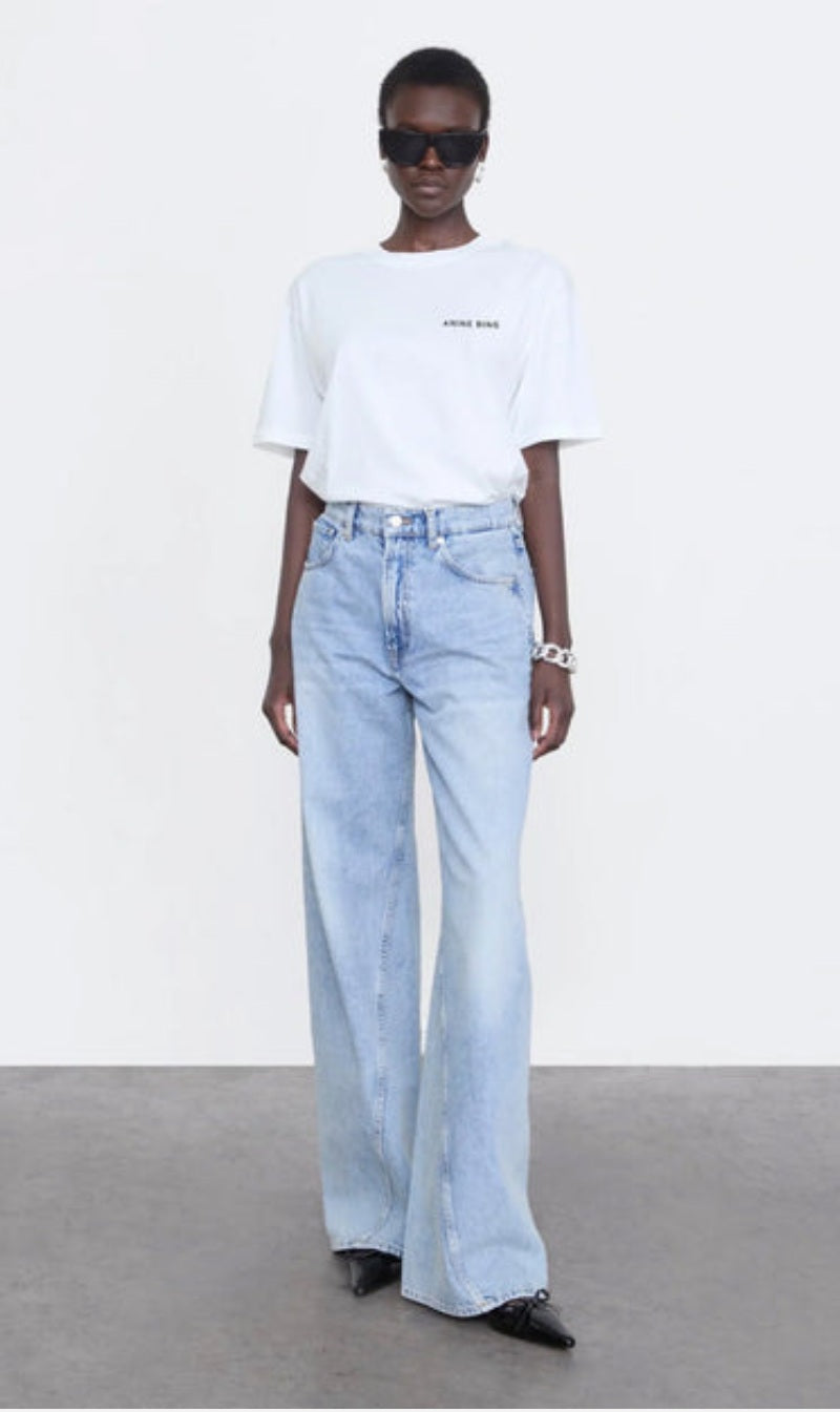 Anine Bing | Walker Tee Spray Paint - Ivory