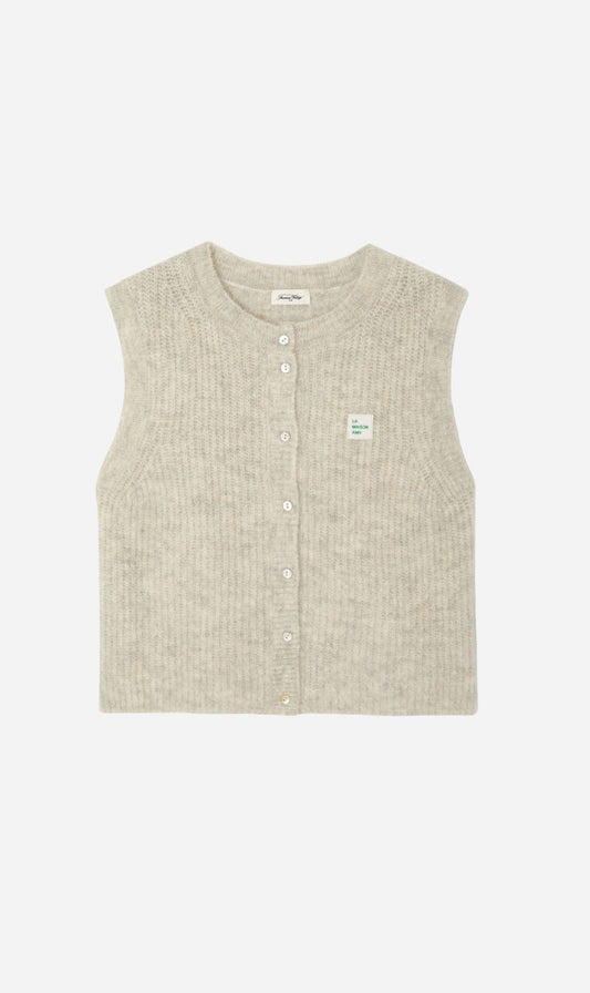 American Vintage | East Cardigan - Powder Snow Melange