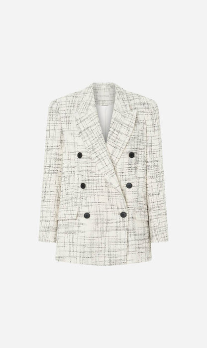 Camilla and Marc | Corvina Jacket - Cream Cross Hatch