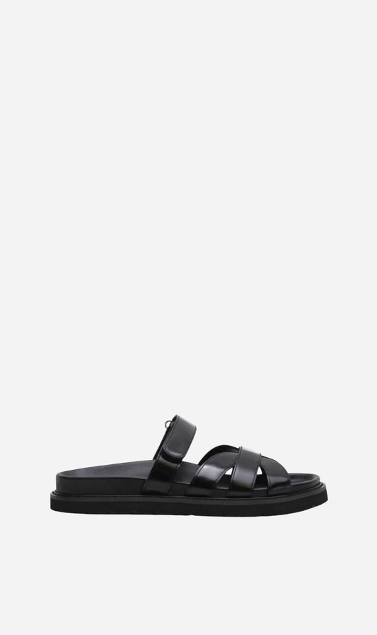 La Tribe | Olive Slide - Black