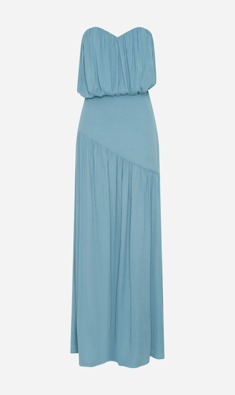 Third Form | Seraphic Strapless Maxi Dress - Aquatic