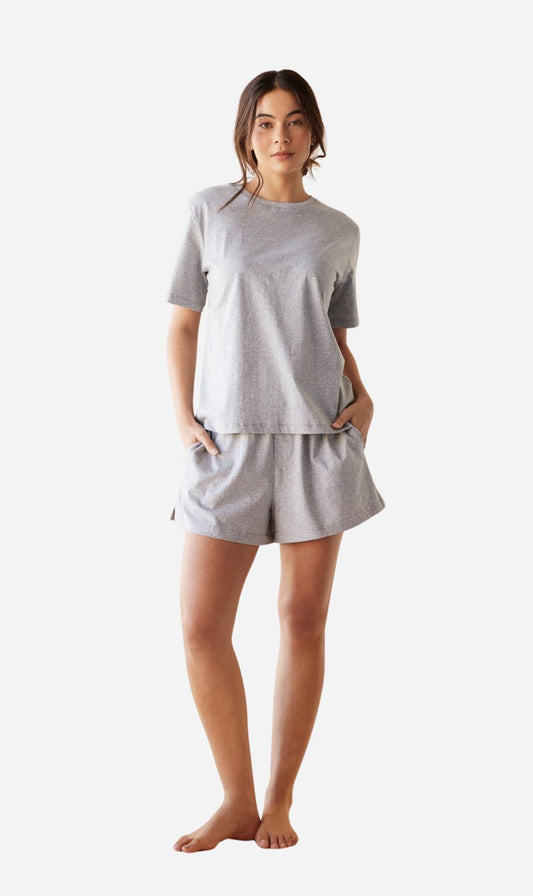 Dear Dylan | Sleep Short - Grey Marle