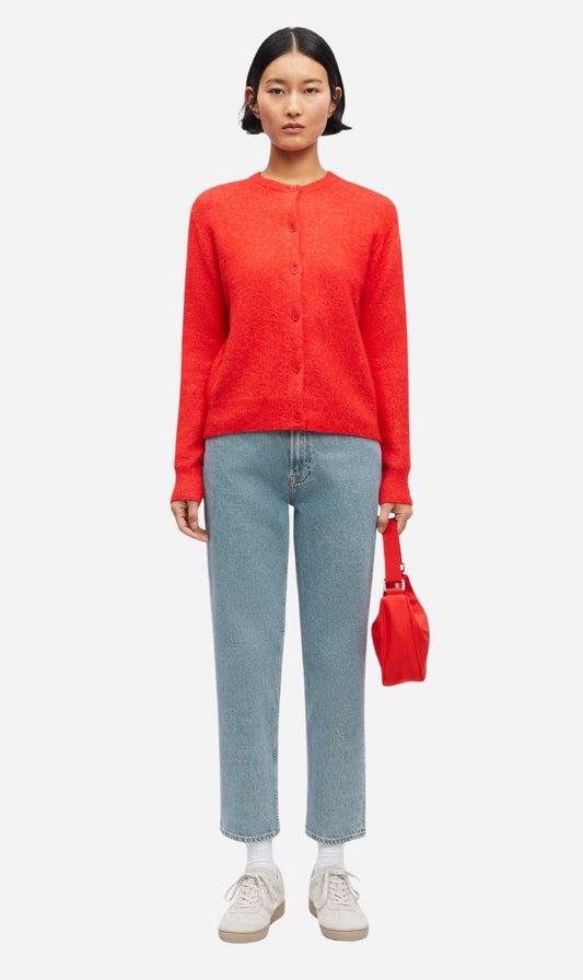 Samsoe Samsoe | Nor Short Cardigan - Flame Scarlet