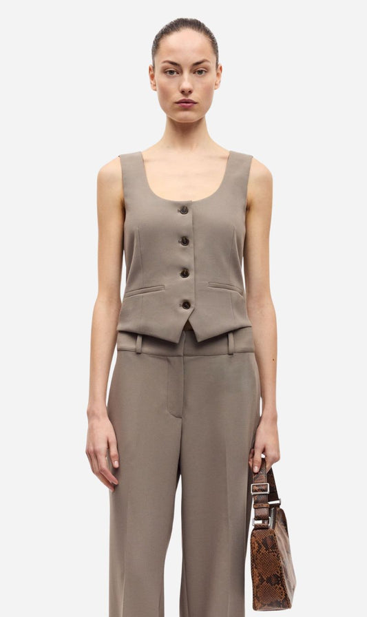 Samsoe Samsoe | Salaney Vest - Dark Aluminum