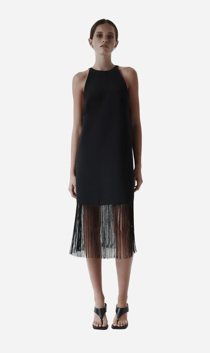 Rebe | Fringe Dress - Black