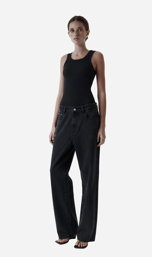 Rebe | Ribbed Tank Top - Black