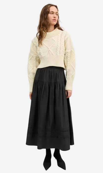 Skall Studio | Leaf Skirt - Black