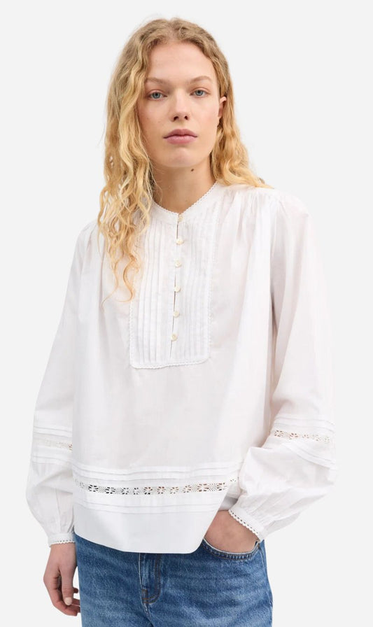 Skall Studio | Leaf Shirt - Optic White