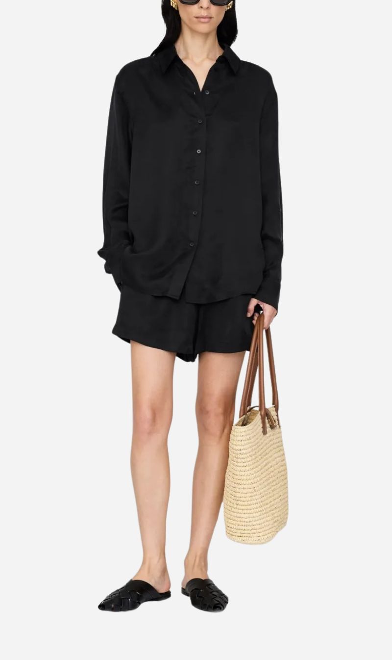 Anine Bing | Essie Shirt - Washed Black