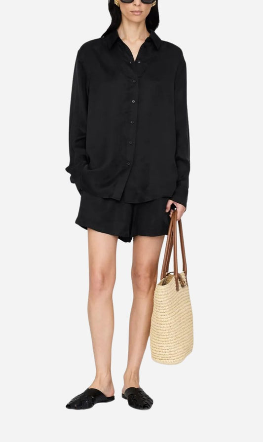 Anine Bing | Essie Shirt - Washed Black