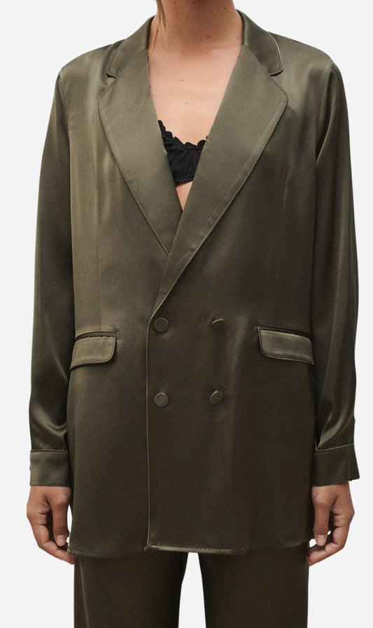 Silk Laundry | Relaxed Blazer - Pine
