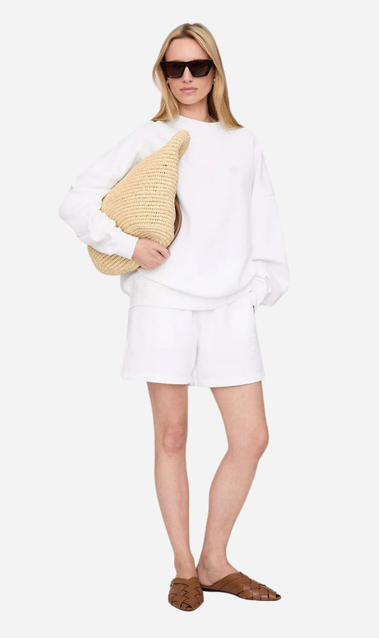 Anine Bing | Kam Short Framed Monogram - Off White