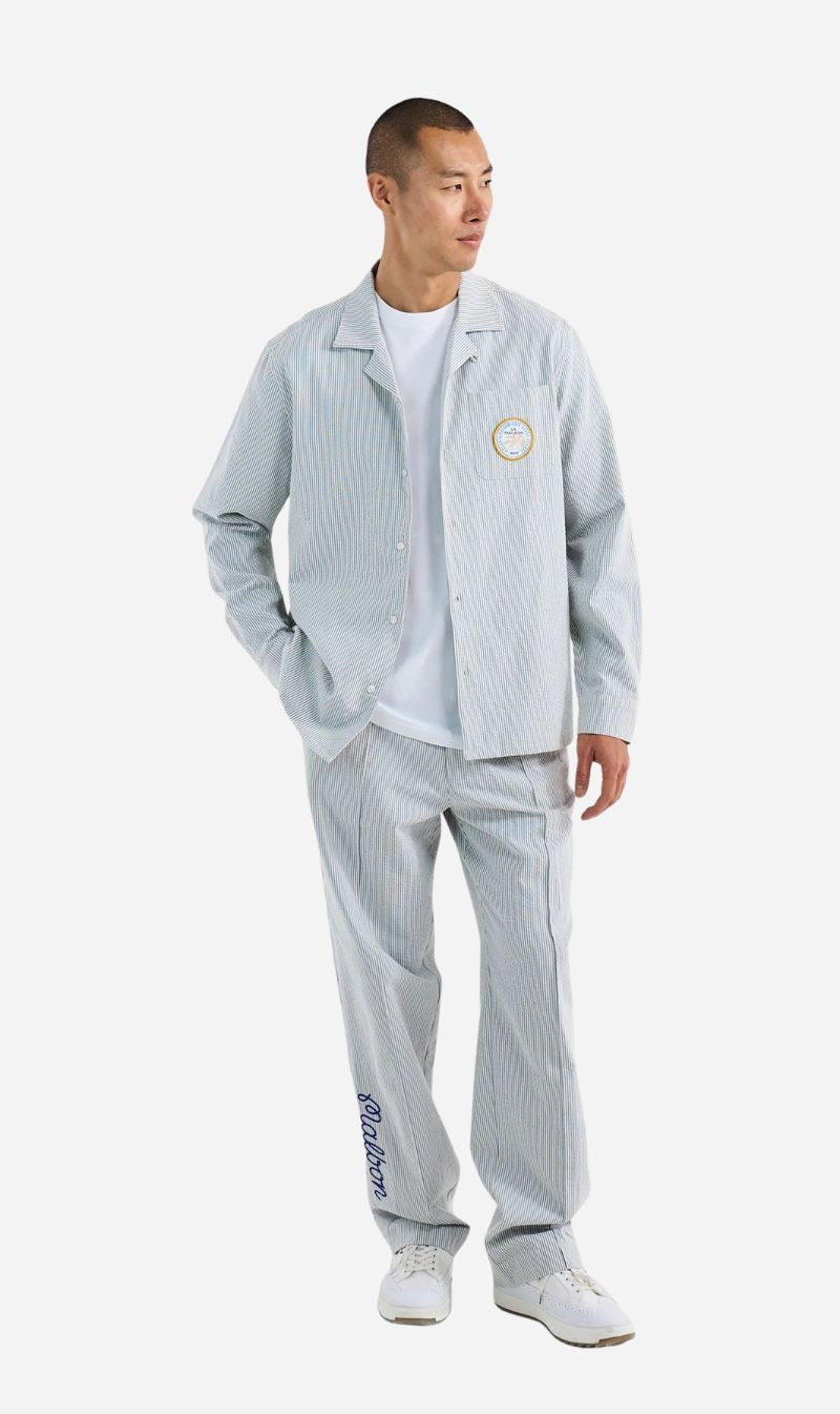 Malbon | Cannes Pleated Trouser - Blue