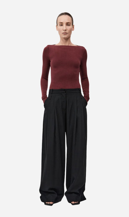 St Agni | Double Loop Pants - Black