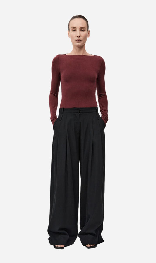 St Agni | Double Loop Pants - Black