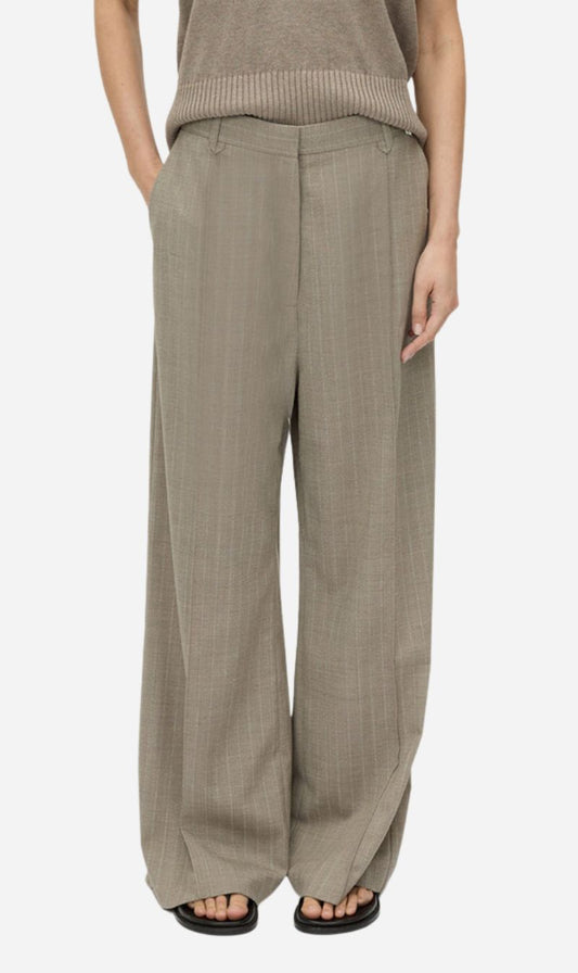 Camilla and Marc | Arnelle Pant - Natural Pinstripe