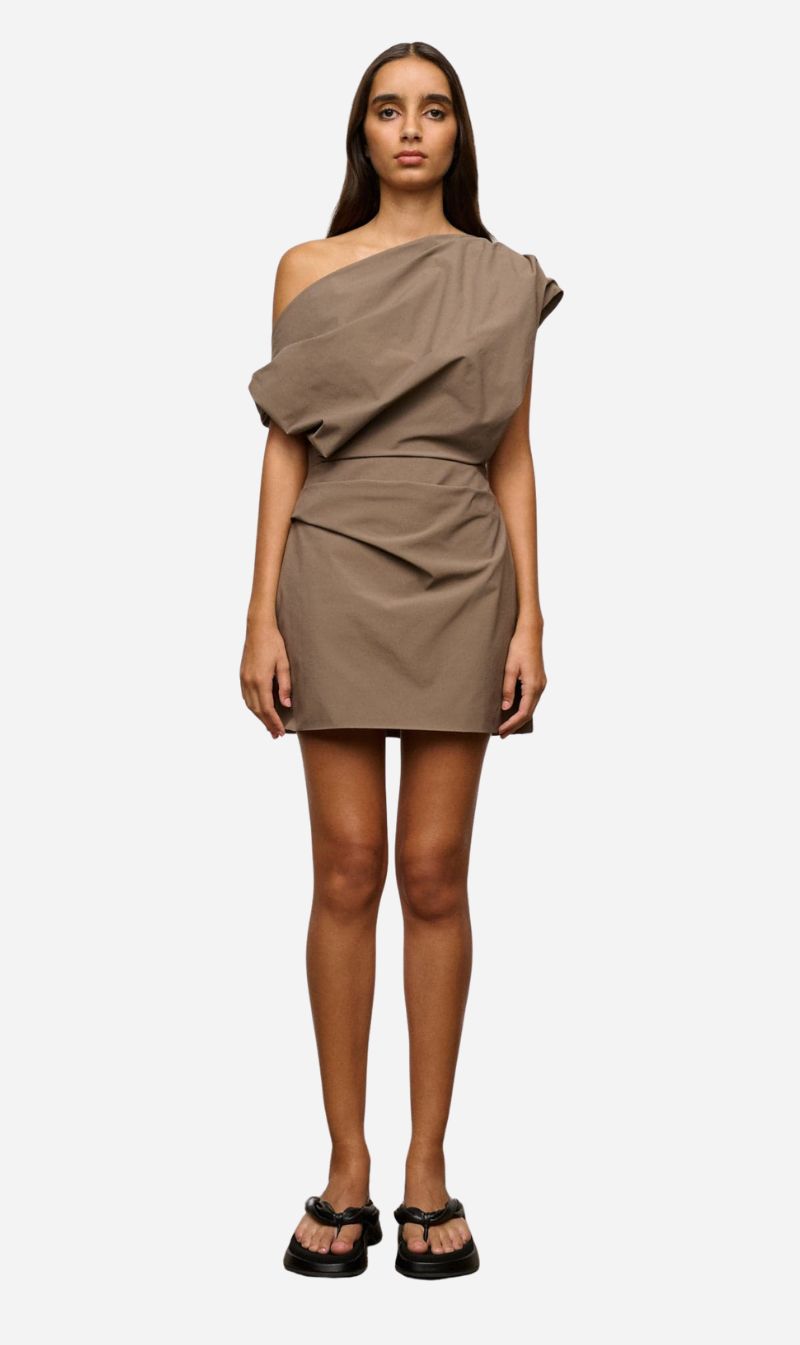One Of Others | Pallas Mini Dress - Mushroom