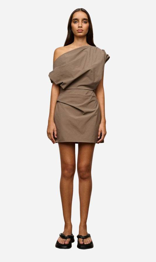 One Of Others | Pallas Mini Dress - Mushroom