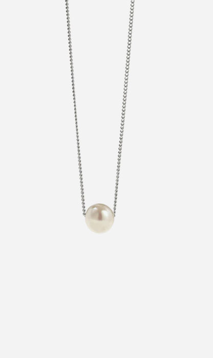 Meadowlark | Selene Pearl Necklace - Silver