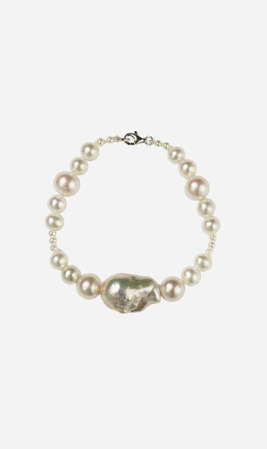 Meadowlark | Bon Bon Pearl Bracelet - Silver