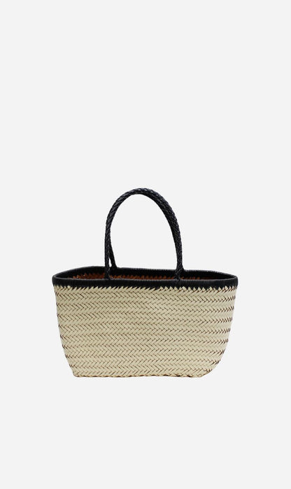 La Tribe | Amelia Woven Bag - Cream/Black