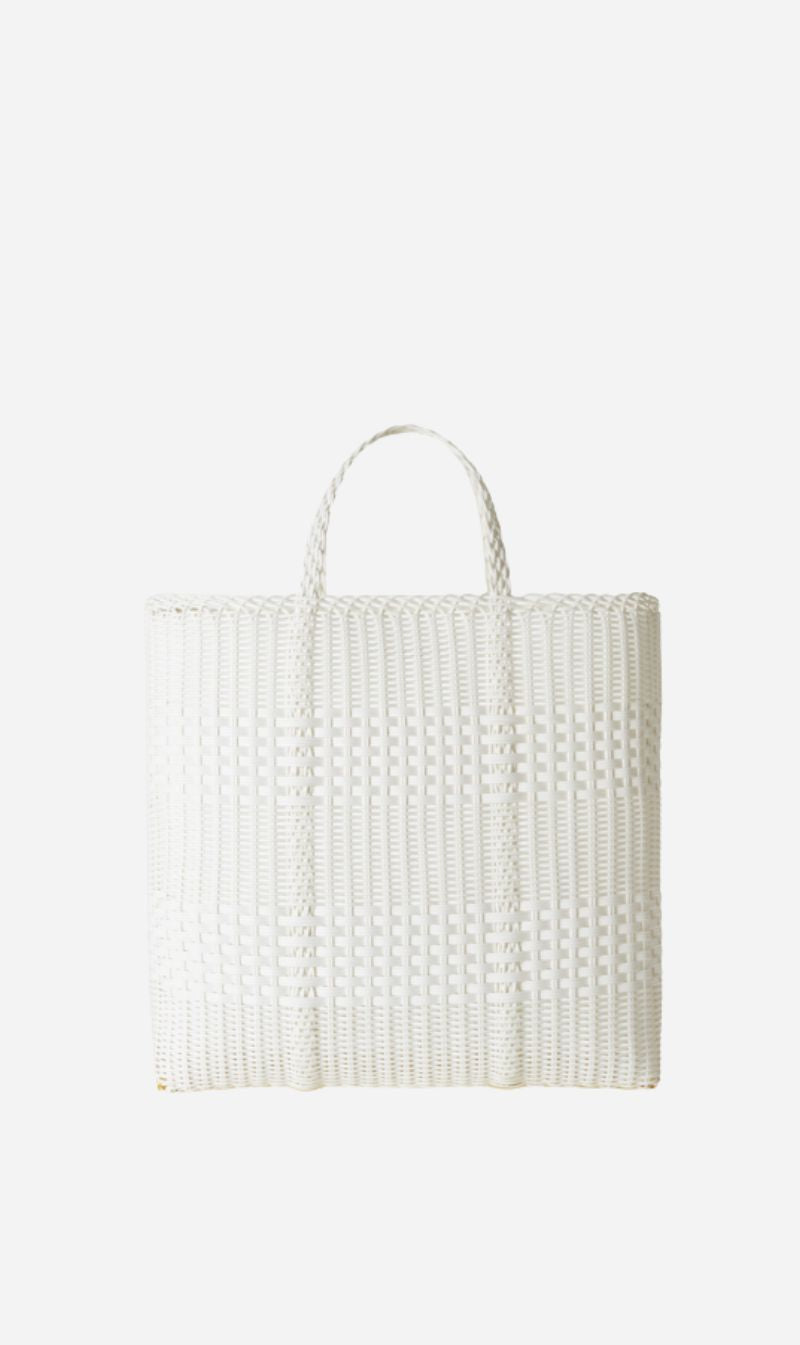 Palorosa | Large Lace Basket - White