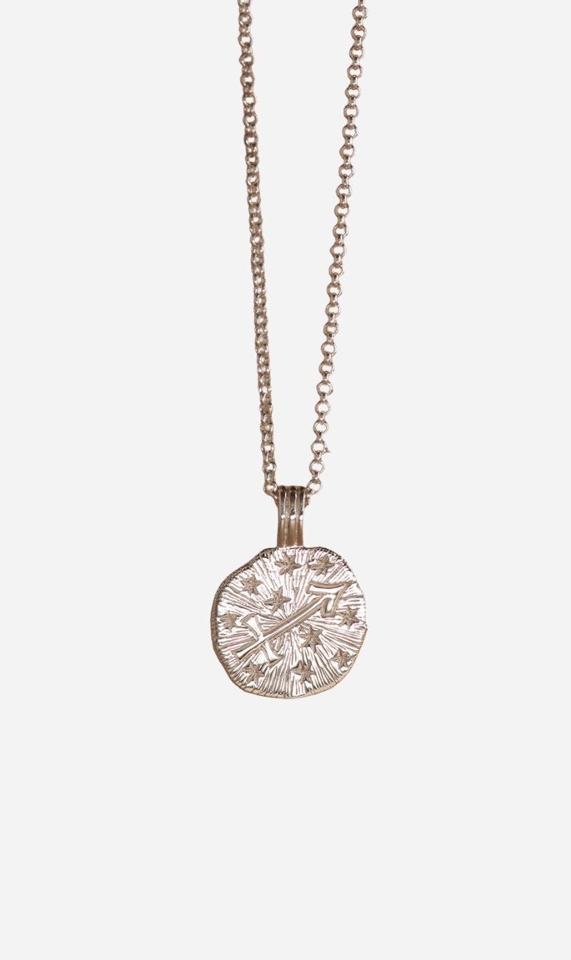 Zoe & Morgan | Sun In Sagittarius Necklace - Silver