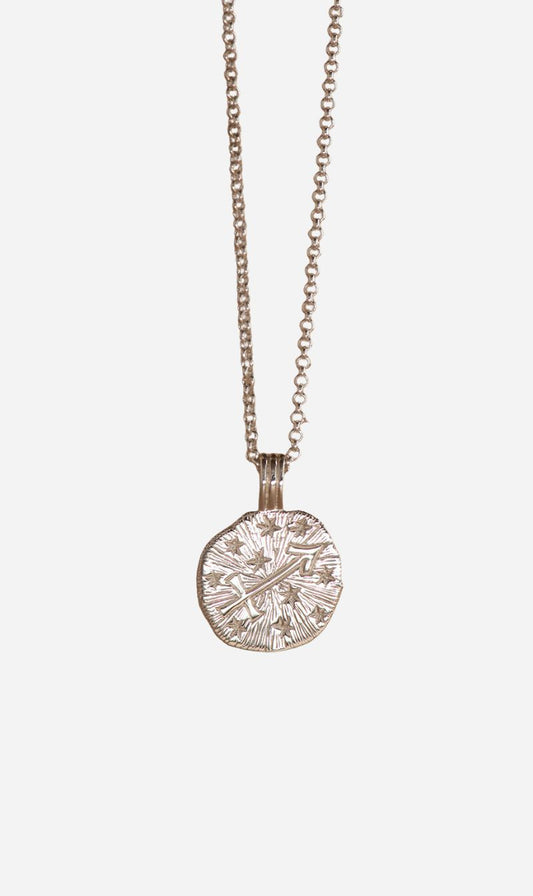 Zoe & Morgan | Sun In Sagittarius Necklace - Silver