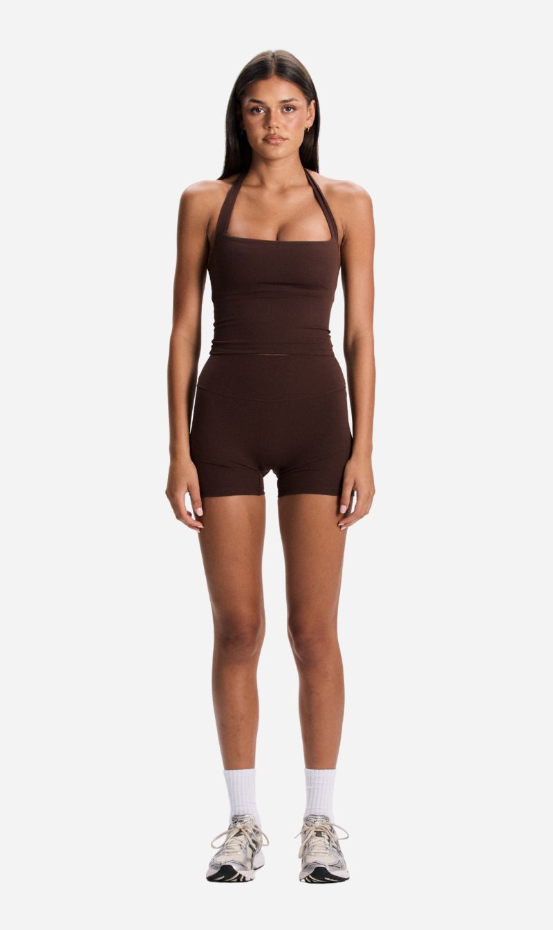 Agnes Athletica | Vera Shorts - Chocolate