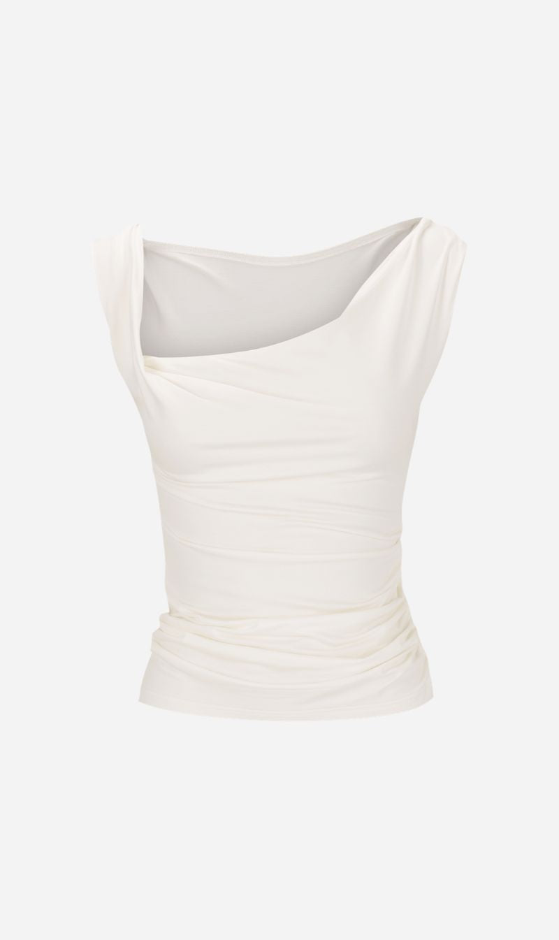 Dominique Healy | Nevermind Singlet - White