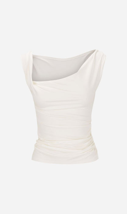 Dominique Healy | Nevermind Singlet - White