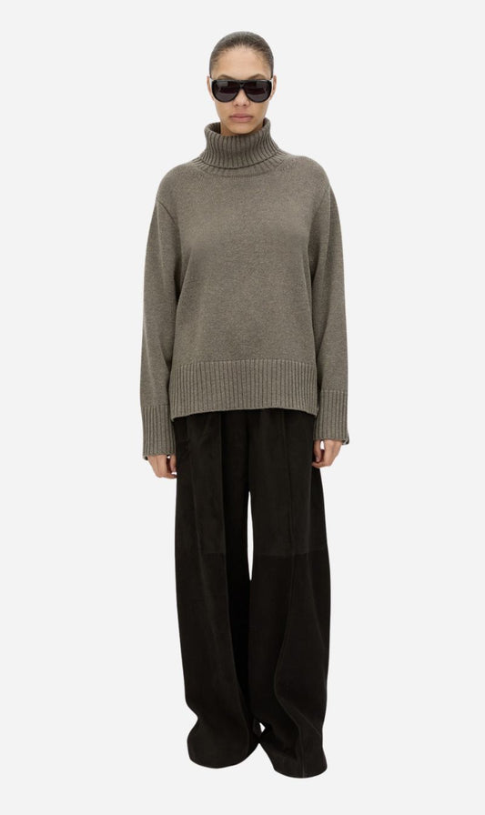 Camilla and Marc | Crawford Knit Roll Neck Sweater - Squirrel