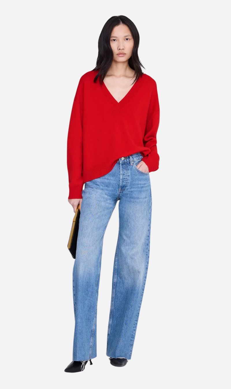Anine Bing | Lee Sweater - Tango Red
