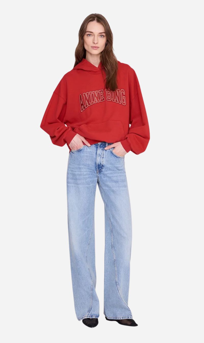 Anine Bing | Harvey Sweatshirt - Tango Red