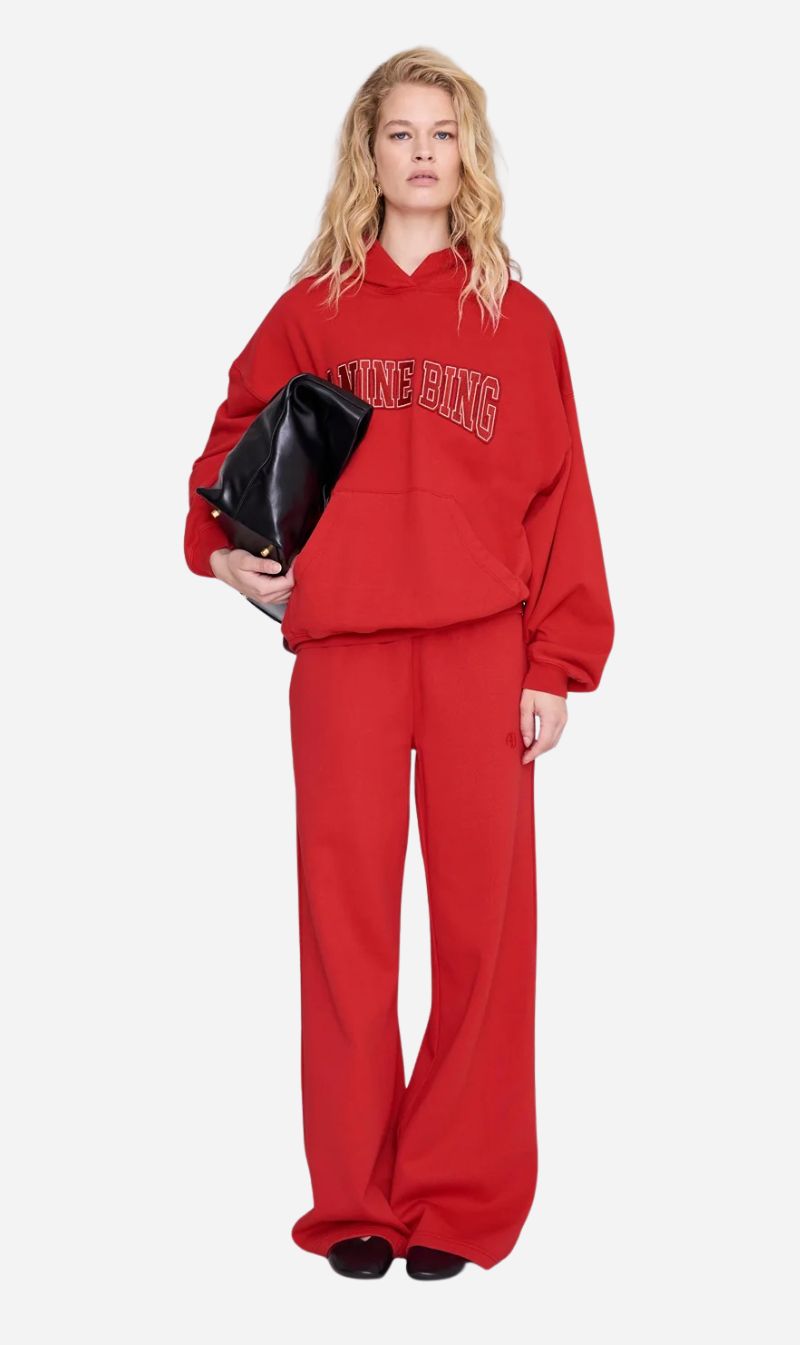 Anine Bing | Kacey Sweatpant - Tango Red