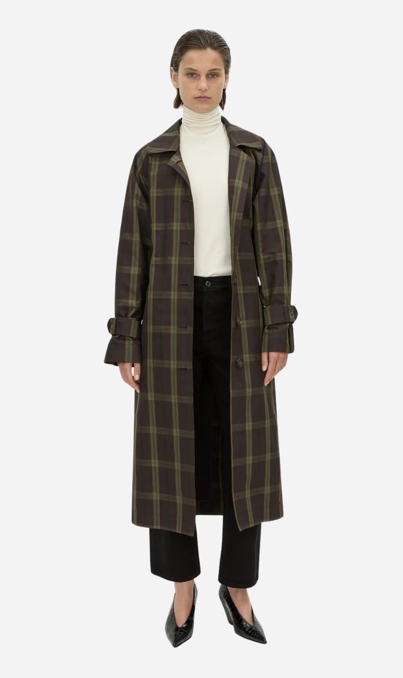 Camilla & Marc | Winton Check Trench Coat - Espresso Check