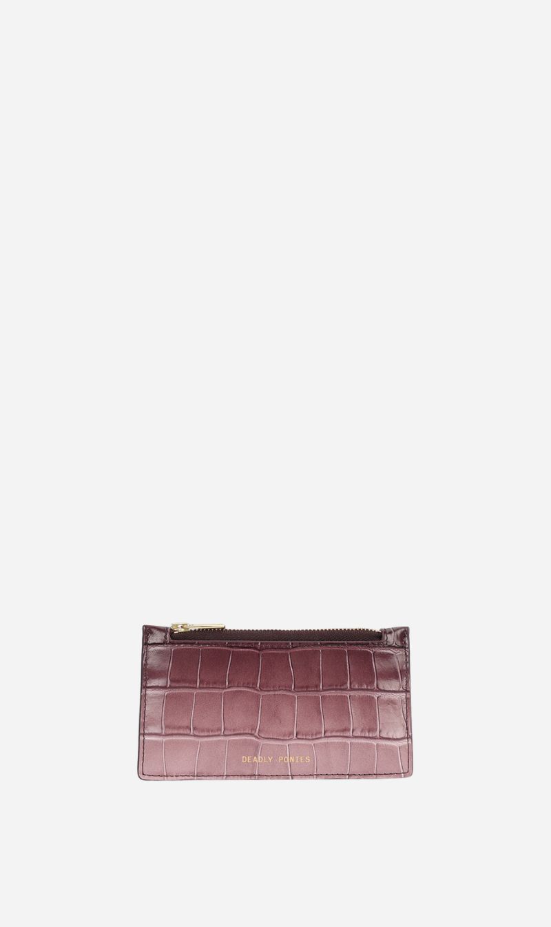 Deadly Ponies | Zip Card Holder - Eclipse Croc