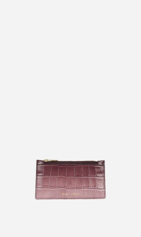 Deadly Ponies | Zip Card Holder - Eclipse Croc