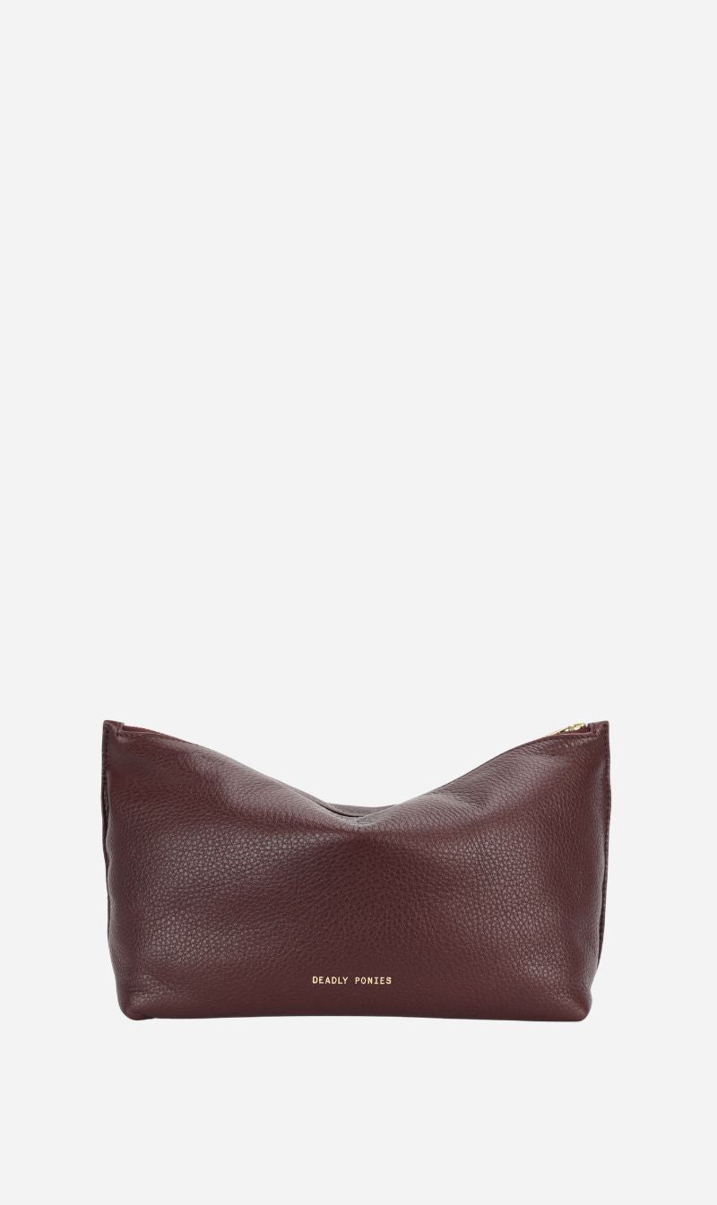 Deadly Ponies | Large Poucher - Dark Cherry