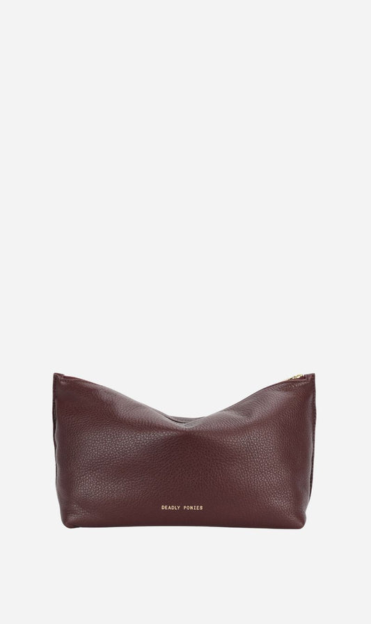 Deadly Ponies | Large Poucher - Dark Cherry