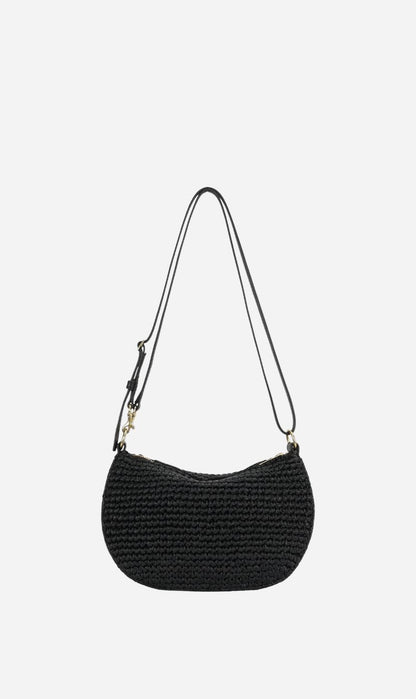 Deadly Ponies | Mini Sling Bag - Black Raffia