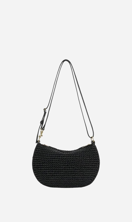 Deadly Ponies | Mini Sling Bag - Black Raffia