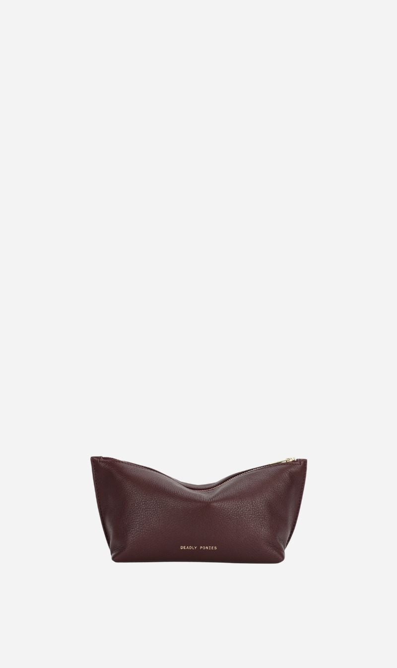 Deadly Ponies | Medium Poucher - Dark Cherry