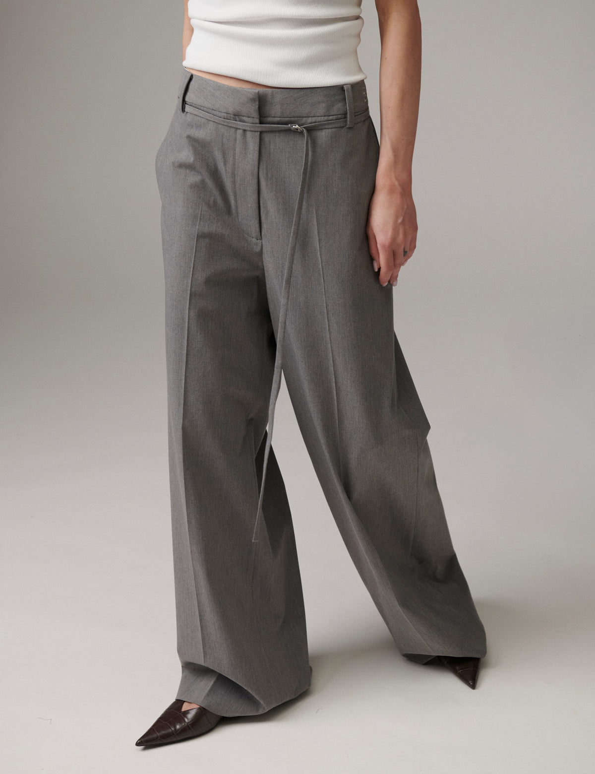 Day Birger Et Mikkelsen | Elina Classic Gab - Medium Grey Melange