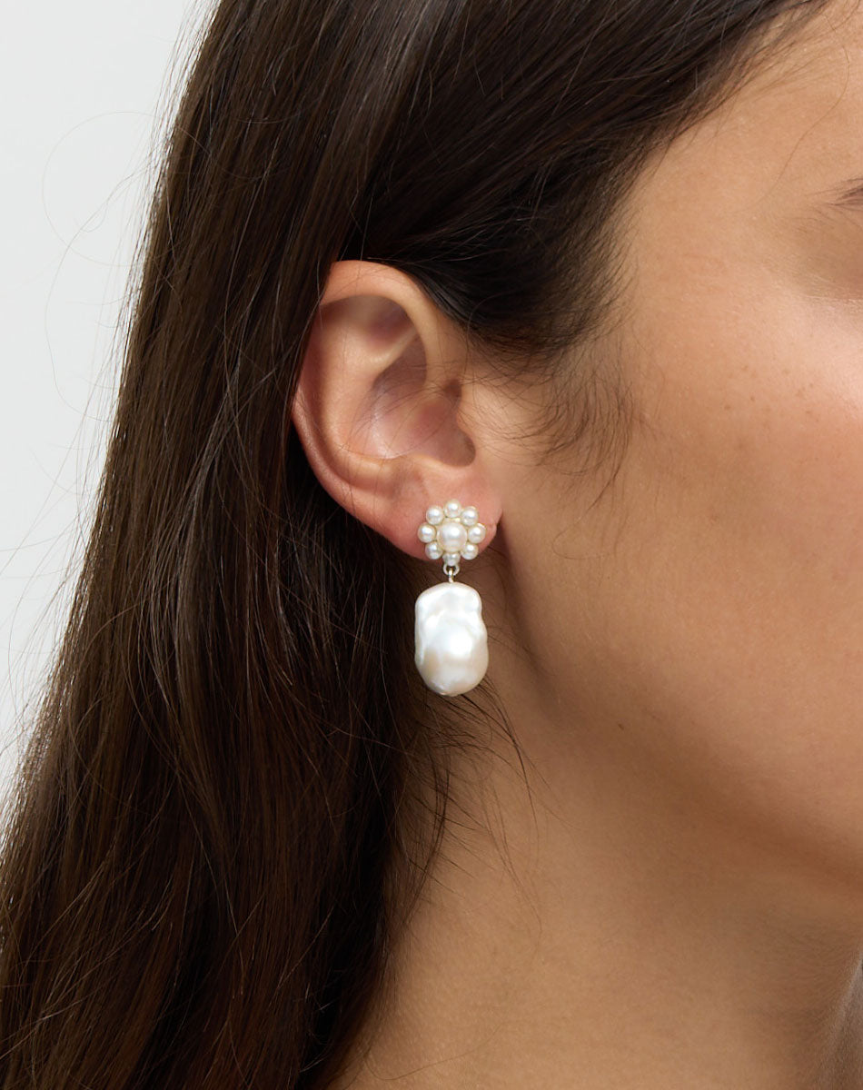 Meadowlark | Emile Drop Earrings - Silver