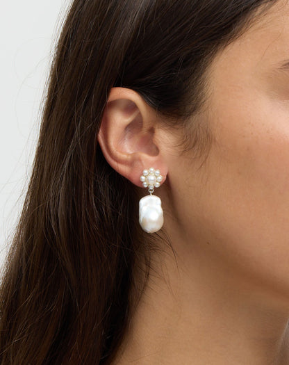 Meadowlark | Emile Drop Earrings - Silver