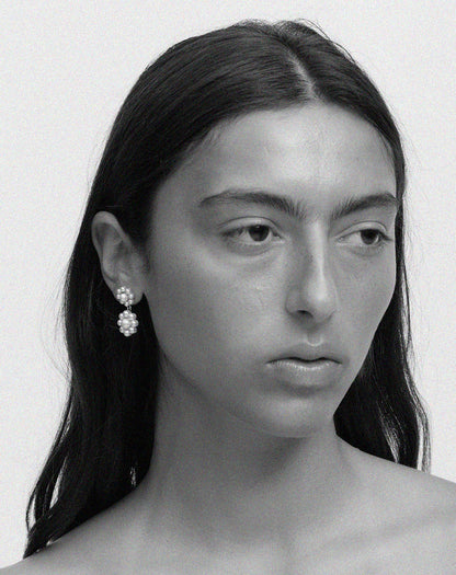 Meadowlark | Emile Double Drop Earrings - 23k Gold Plated
