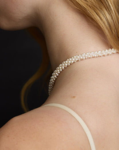 Meadowlark | Pearl Rope Necklace - Sterling Silver