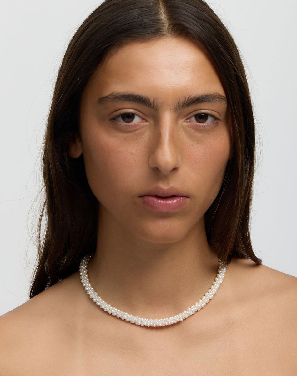 Meadowlark | Pearl Rope Necklace - Sterling Silver